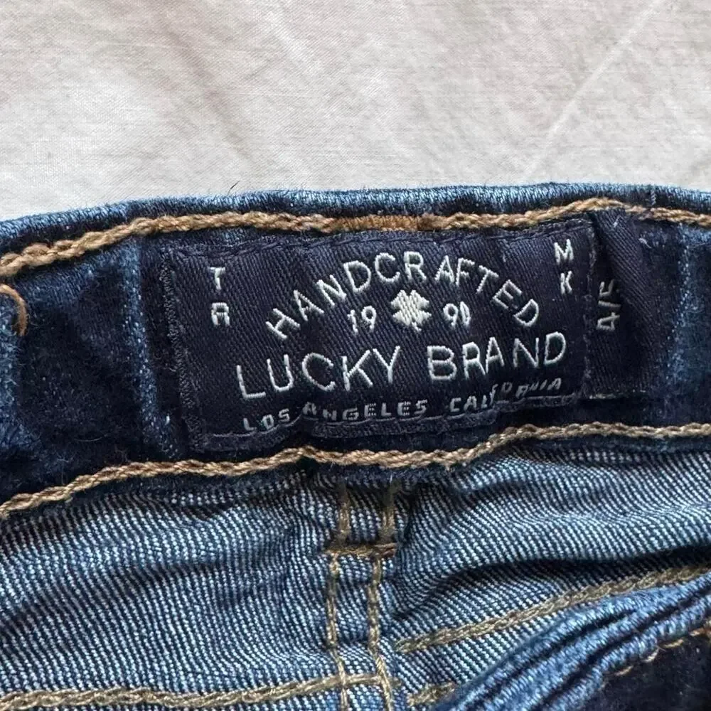 Dark wash authentic jeans lucky brand youth sz 4 5 casual‎ straight leg